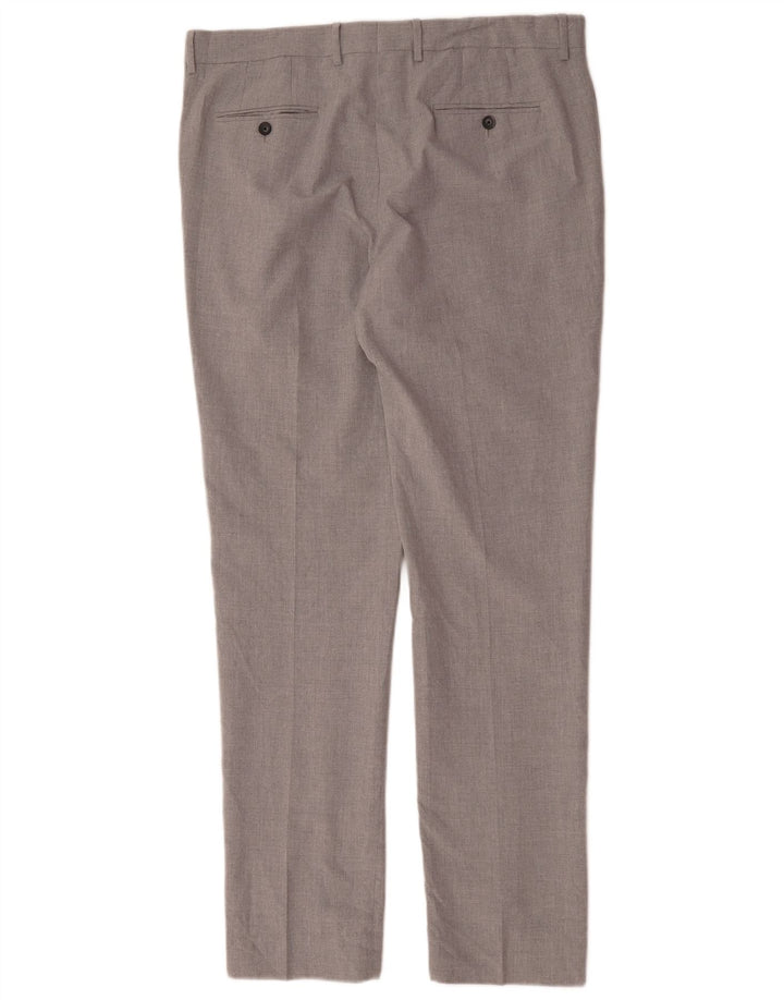 Pantaloni de costum pentru bărbați Penguin Slim Fit L36 L33 Poliester gri