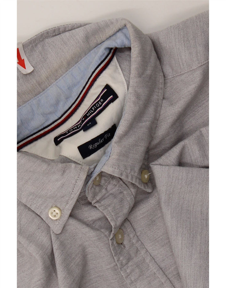 Cămașă pentru bărbați Tommy Hilfiger, cu tăiere obișnuită, din bumbac cu pete gri mediu