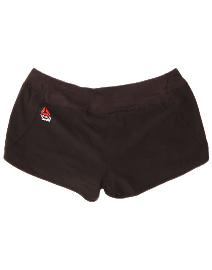 Pantaloni scurti sport REEBOK pentru femei UK 20/22 XL poliester negru