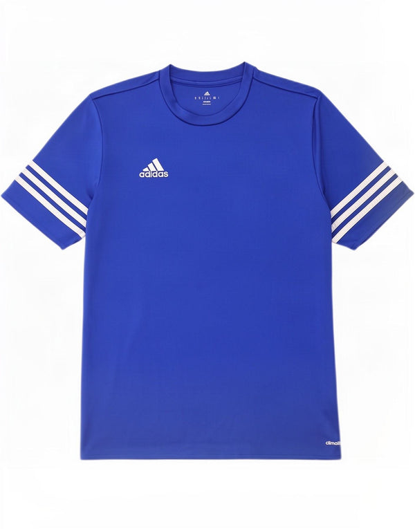 Tricou Adidas Climalite pentru bărbați Top Medium Blue Poliester