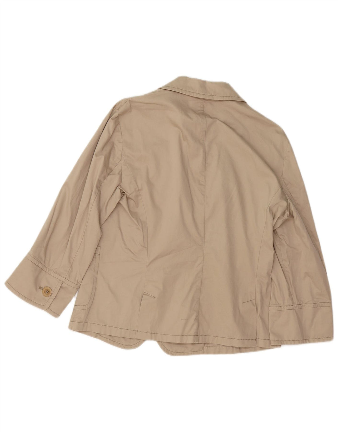 ALVIERO MARTINI Womens 2 Button 3/4 Sleeve Blazer Jacket UK 16 Large Beige