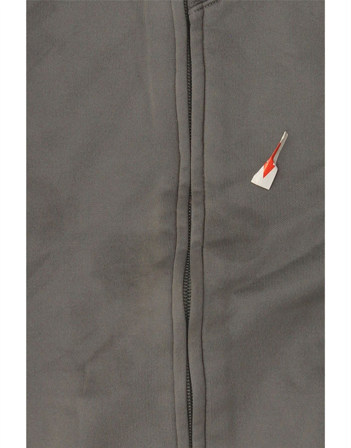 Pulover Reebok pentru femei, cu fermoar, UK 14, poliester, gri mediu