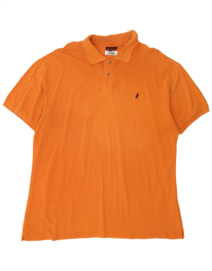 Tricou polo Marlboro Classics pentru bărbați 3XL bumbac portocaliu
