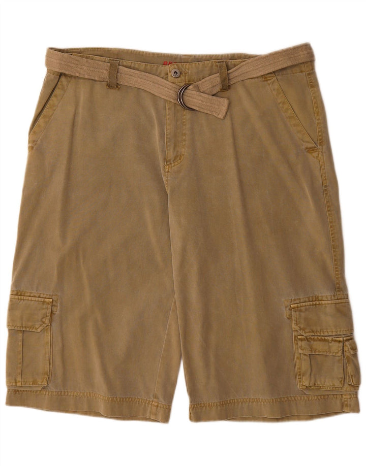 Pantaloni scurți cargo Broadway pentru bărbați W36, bumbac mare kaki