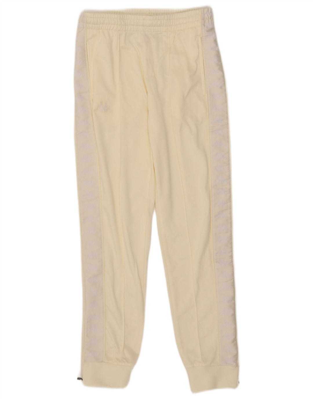 Pantaloni de trening cu grafică pentru bărbați Kappa Pantaloni de jogging XS Poliester alb