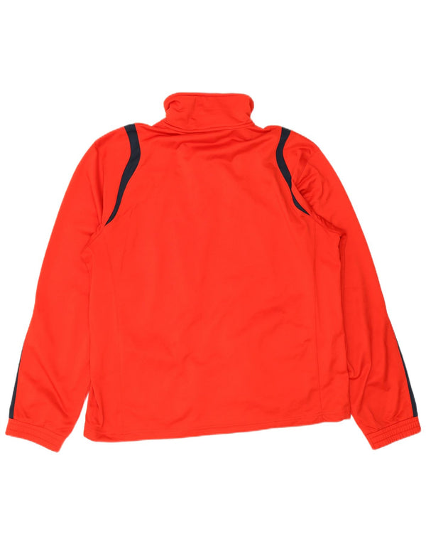 Umbro Mens Tracksuit Top Jacket XL Red Colourblock Polyester