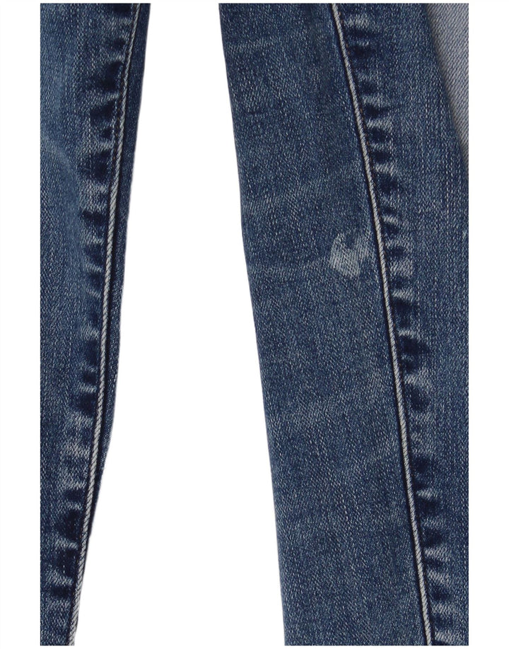 Blugi slim pentru femei G-Star Distressed W24 L30 Bumbac albastru