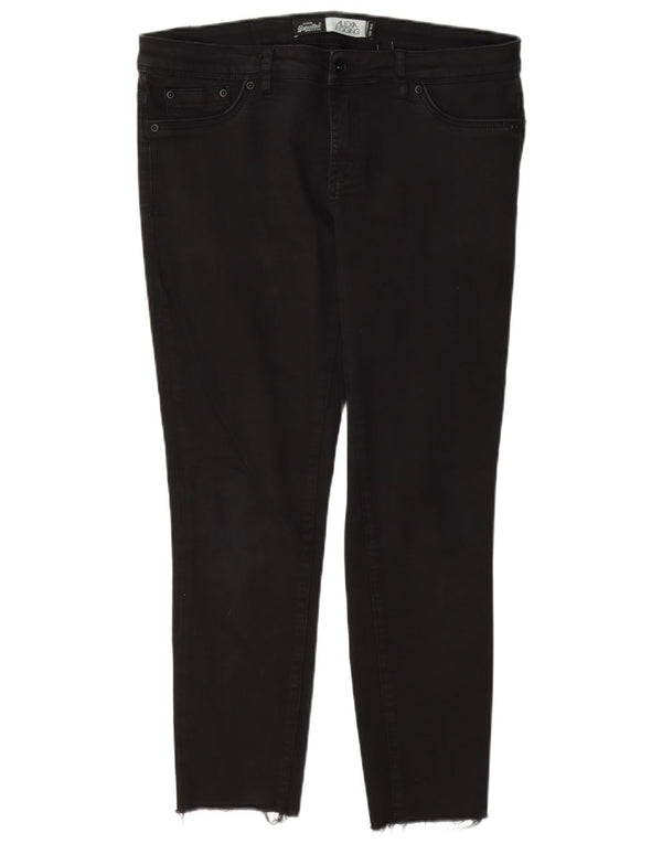 Blugi jegging Alexia Superdry pentru femei W31 L26 bumbac negru