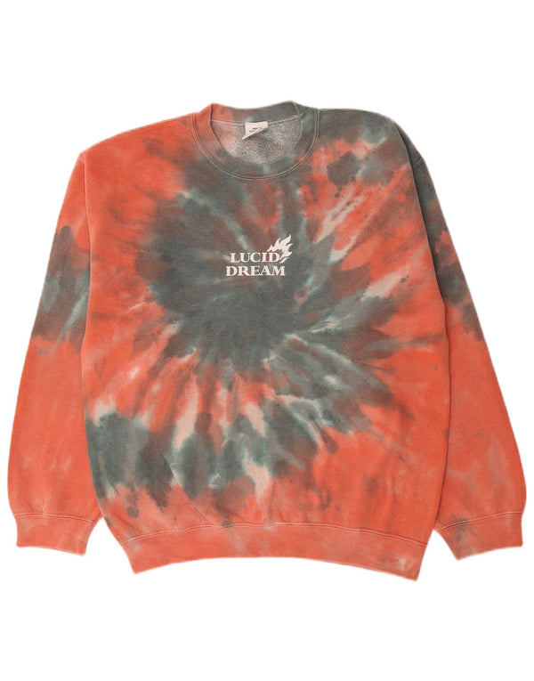 Hanorac cu grafică pentru bărbați Urban Outfitters Jumper mic roz Tie Dye