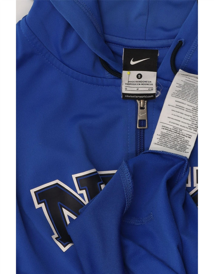 Pulover Nike Graphic Zip pentru bărbați, poliester albastru mic