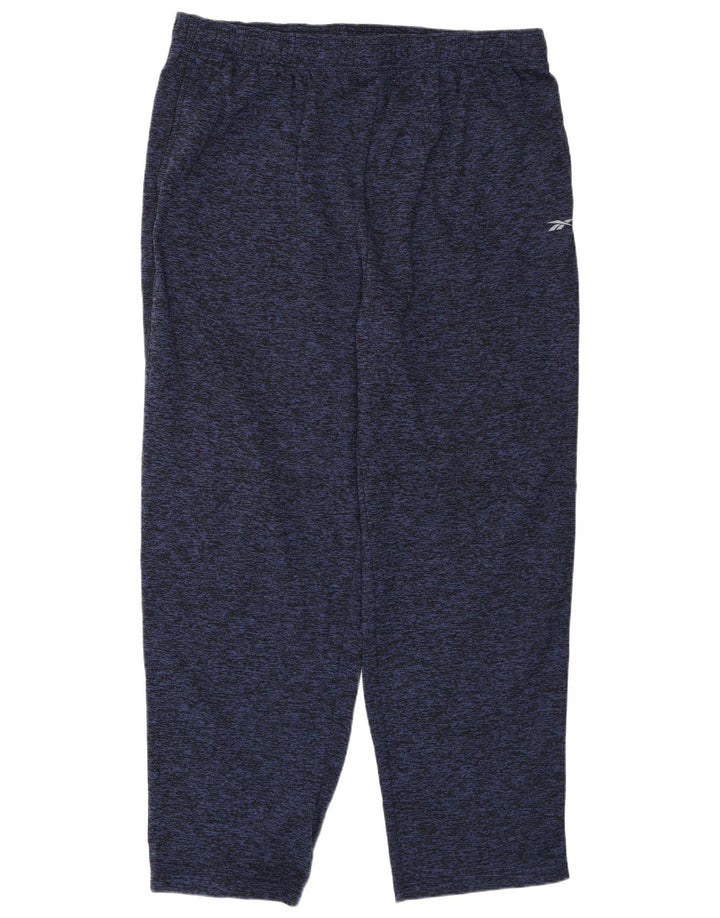 Pantaloni de trening REEBOK pentru femei UK 18 XL Bleumarin poliester cu pături