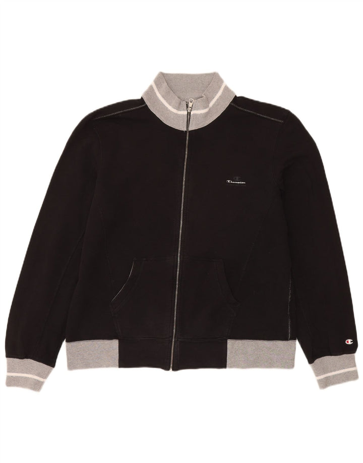 Jachetă de top pentru trening Champion Heritage Classics pentru femei UK 20 2XL Negru