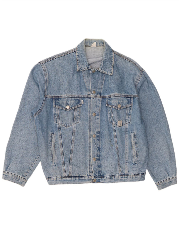 Jachetă de blugi vintage pentru bărbați UK 42 XL Albastru