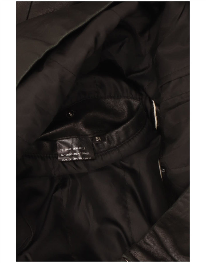 Jachetă de piele pentru bărbați Milestone EU 56 3XL Piele neagră