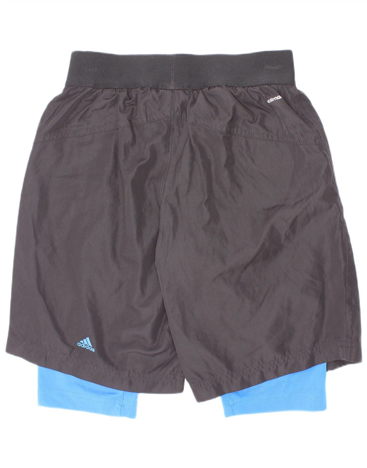 Pantaloni scurți sport MESSI Adidas băieți 9-10 ani poliester negru