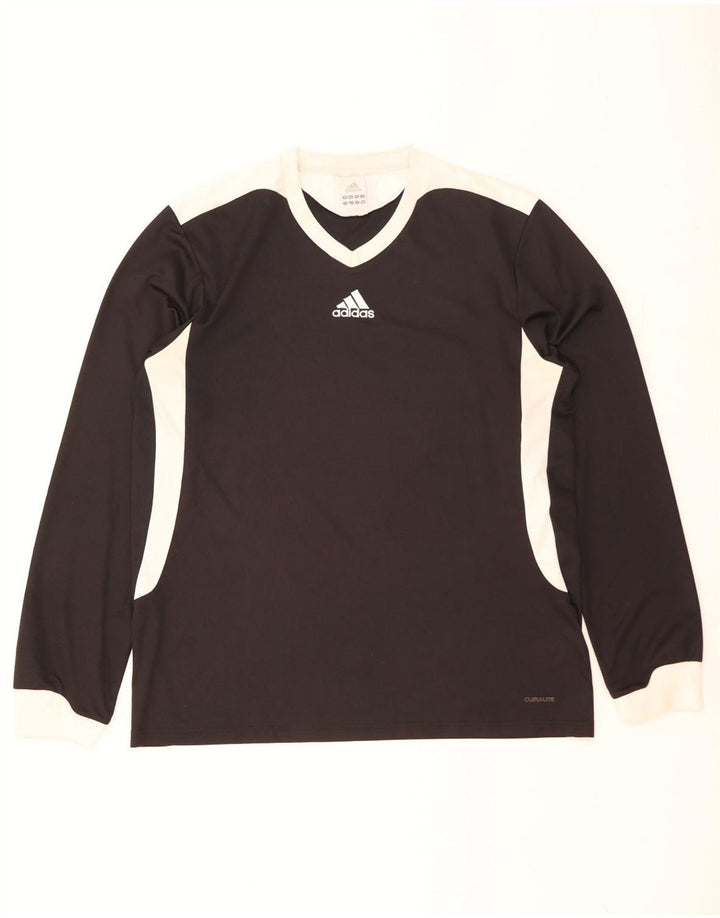 Adidas Climalite Top cu mânecă lungă, mare, negru, poliester color