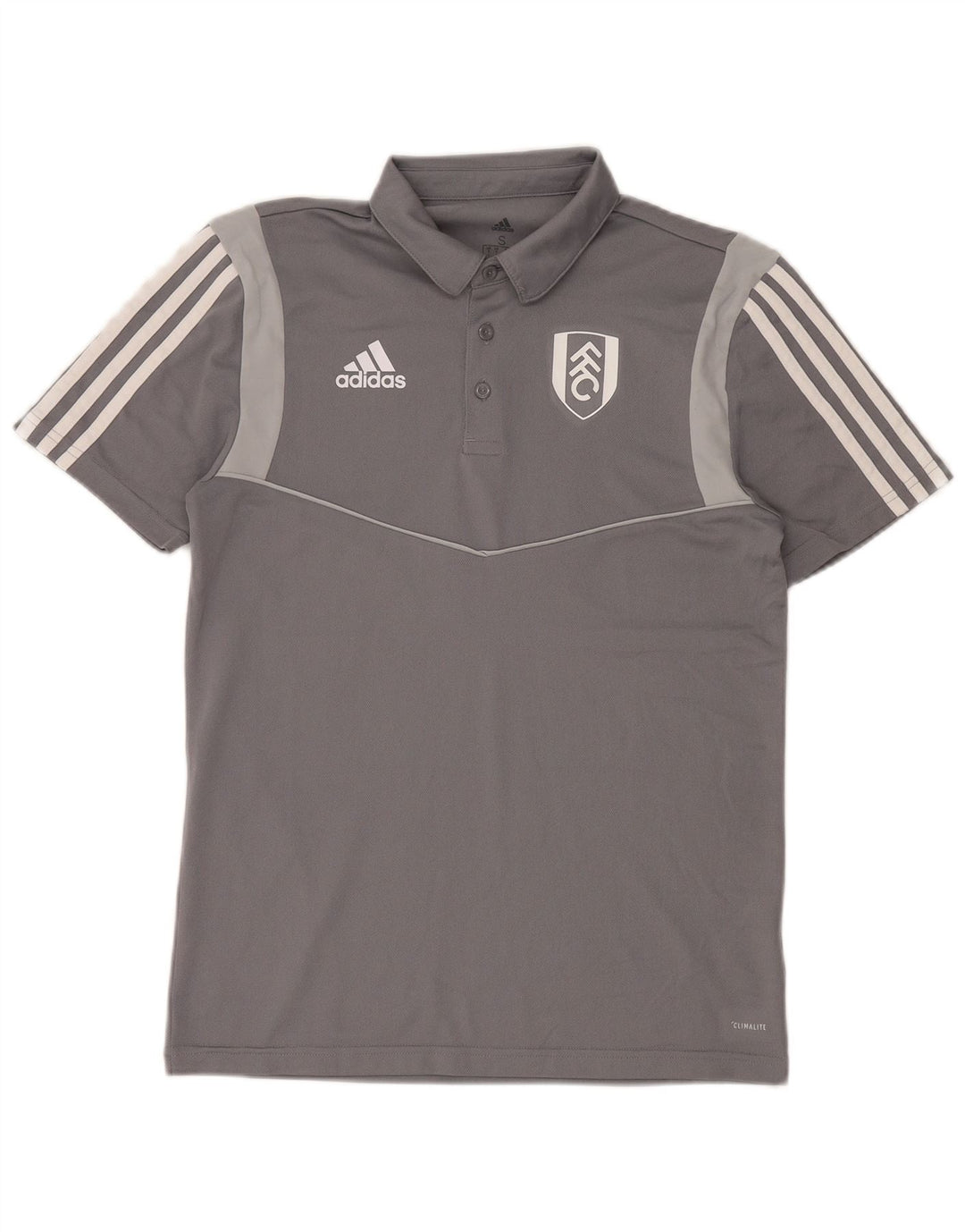 Tricou polo Adidas Climalite pentru bărbați, gri mic, poliester color bloc