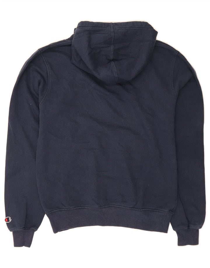 CHAMPION Mens Hoodie Jumper Small Navy Blue Vintage Champion and Second-Hand Champion from Messina Hembry 
