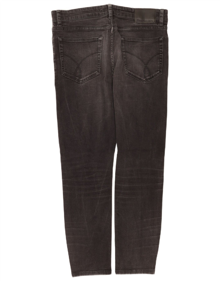 Blugi slim pentru bărbați Calvin Klein W34 L28 bumbac gri