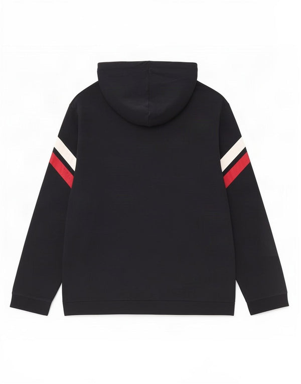 Pulover cu glugă grafic pentru bărbați Hugo Boss, 2XL, bumbac colorblock, albastru bleumarin