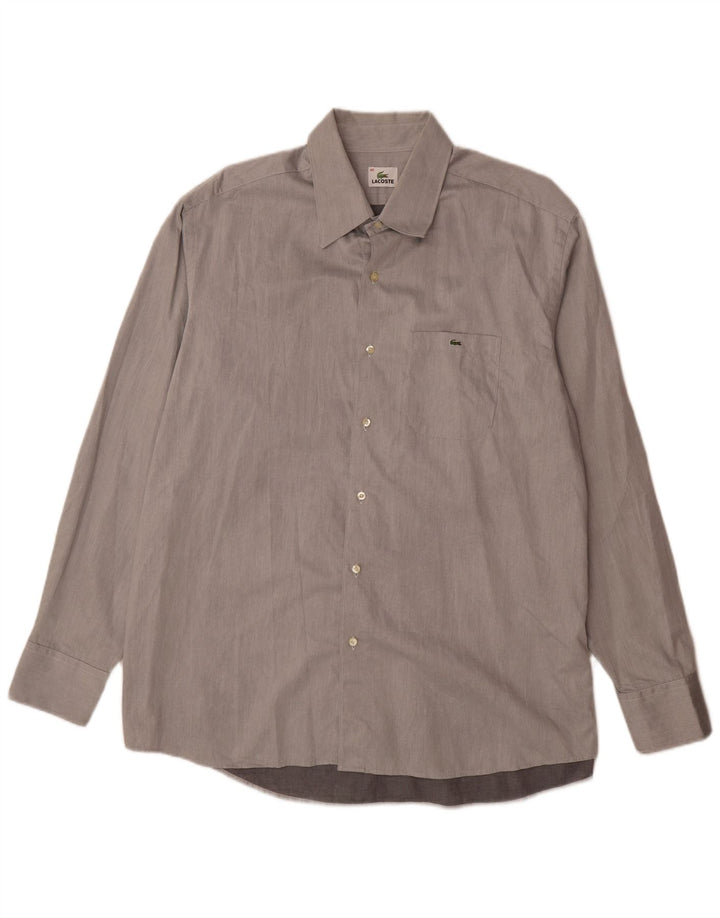 Camasa barbati Lacoste Marimea 45 XL bumbac gri