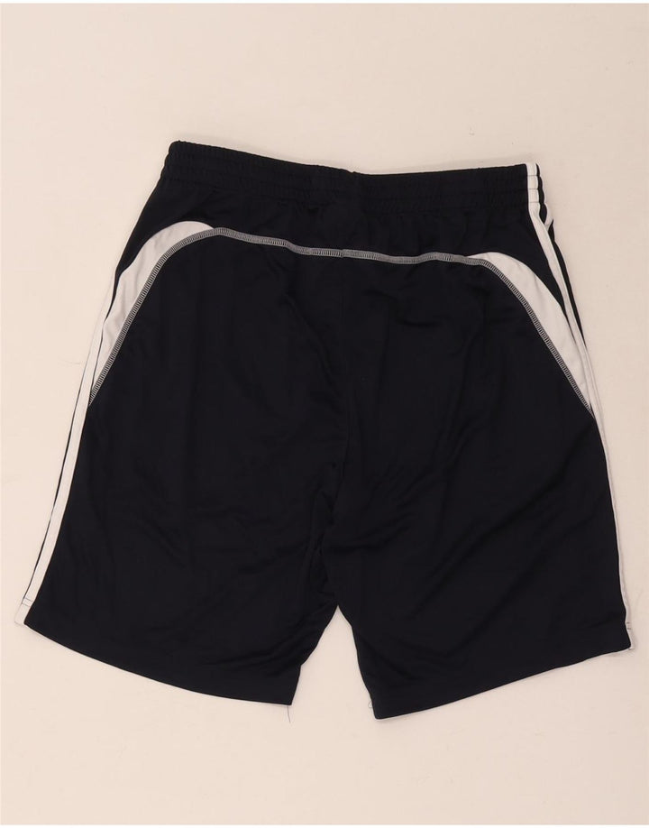 Pantaloni scurți sport Adidas pentru femei, medii bleumarin, poliester color bloc