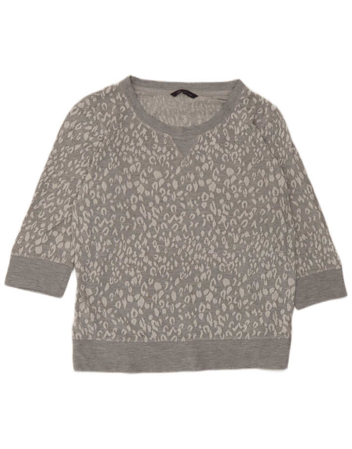 Pulover pentru femei Marks & Spencer, 16, mare, gri, imprimeu animal
