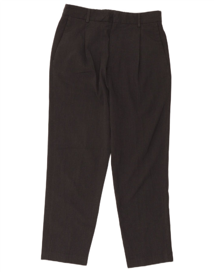 Pantaloni de costum pentru bărbați Zara EU 42 Large W32 L26 Negru