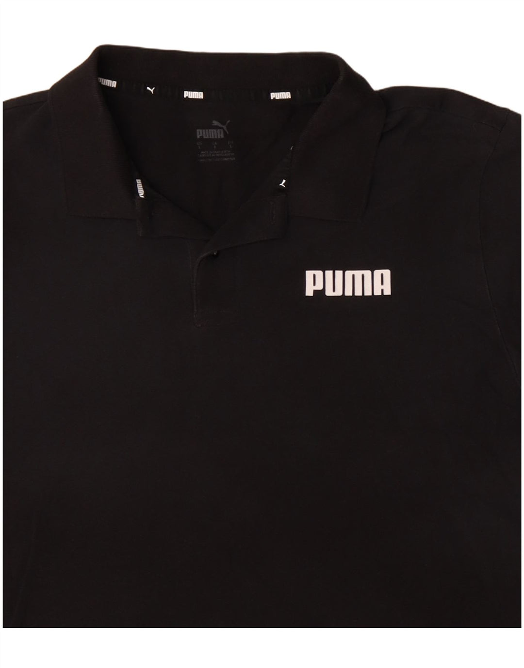 Tricou polo PUMA pentru bărbați, mare, negru, bumbac
