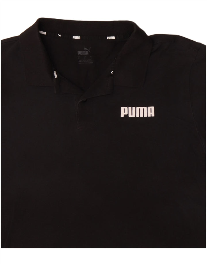 Tricou polo PUMA pentru bărbați, mare, negru, bumbac