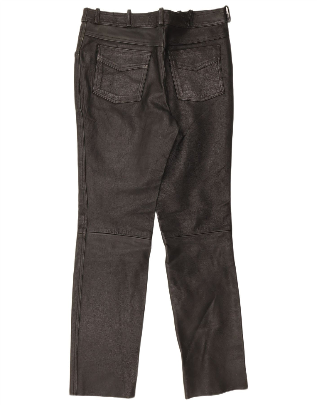 Pantaloni din piele vintage pentru bărbați W32 L33 negri