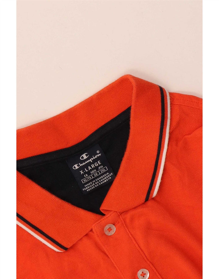 Tricou polo pentru bărbați Champion XL portocaliu