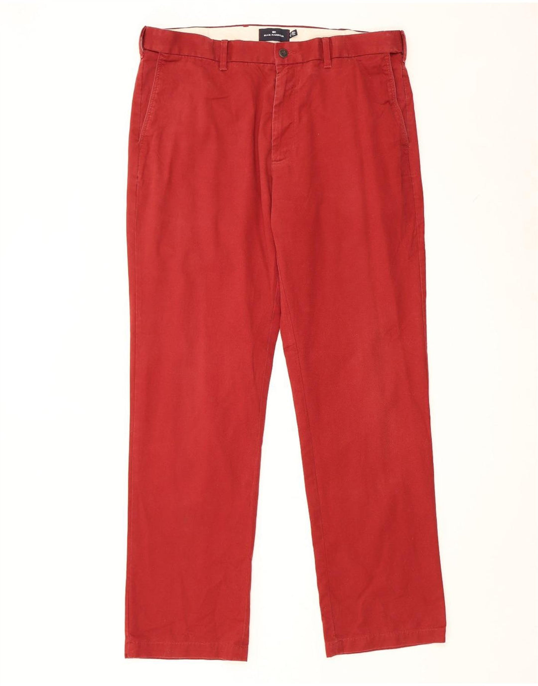 Marks & Spencer Pantaloni Chino Drepți Blue Harbour pentru bărbați L38 L33 Roșu