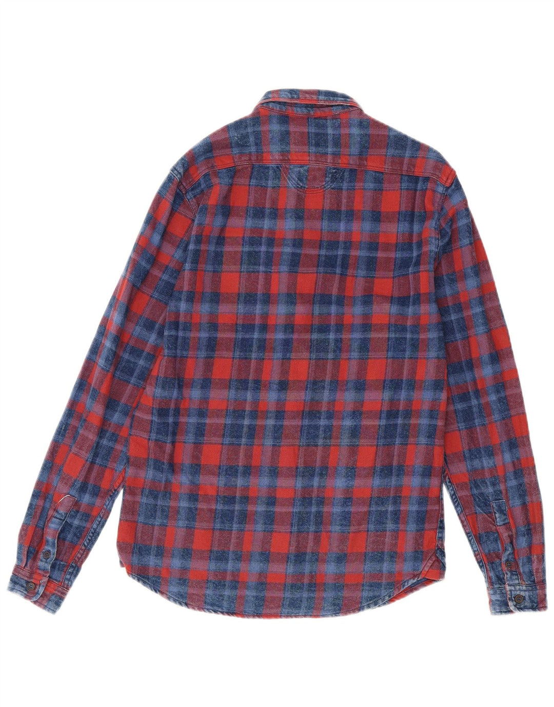 Cămașă de flanel pentru bărbați Zara, slim fit, roșu mediu, carouri