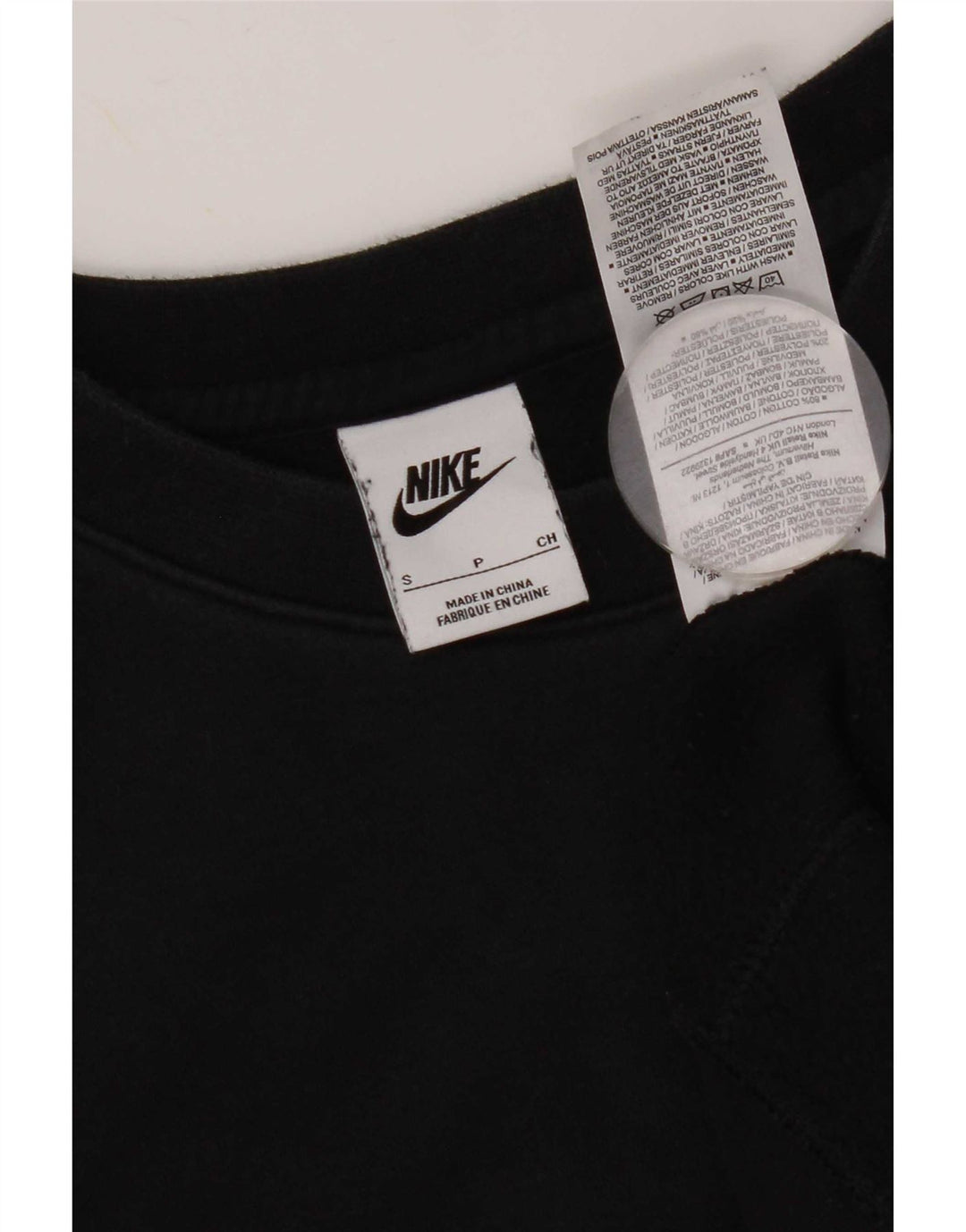 Pulover Nike pentru bărbați, bumbac mic, negru
