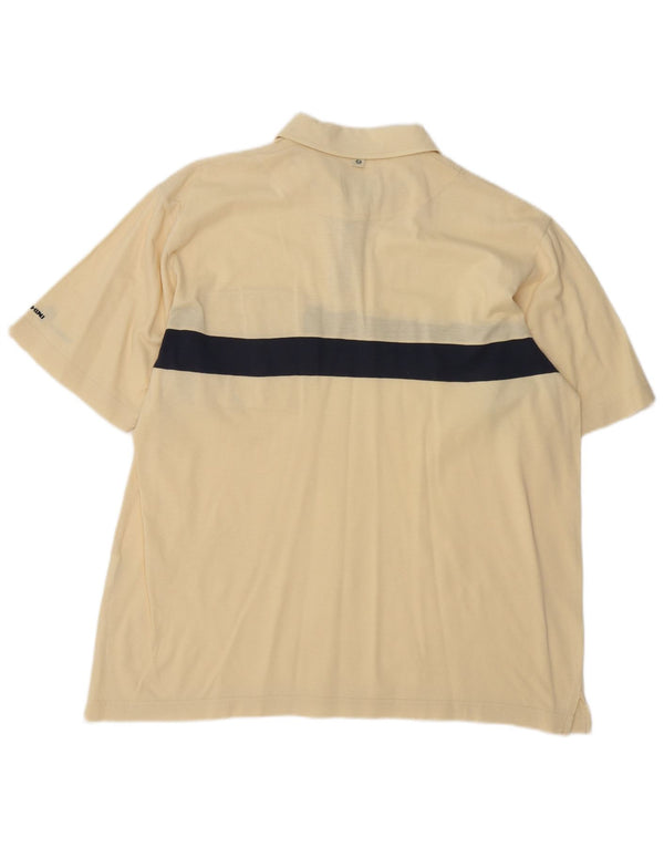 Cămașă polo Sergio Tacchini pentru bărbați XL, bumbac color-bloc galben