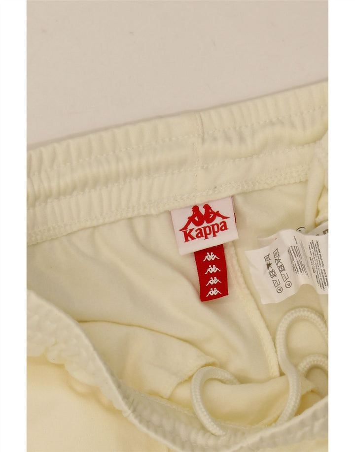 Pantaloni de trening cu grafică pentru bărbați Kappa Pantaloni de jogging XS Poliester alb