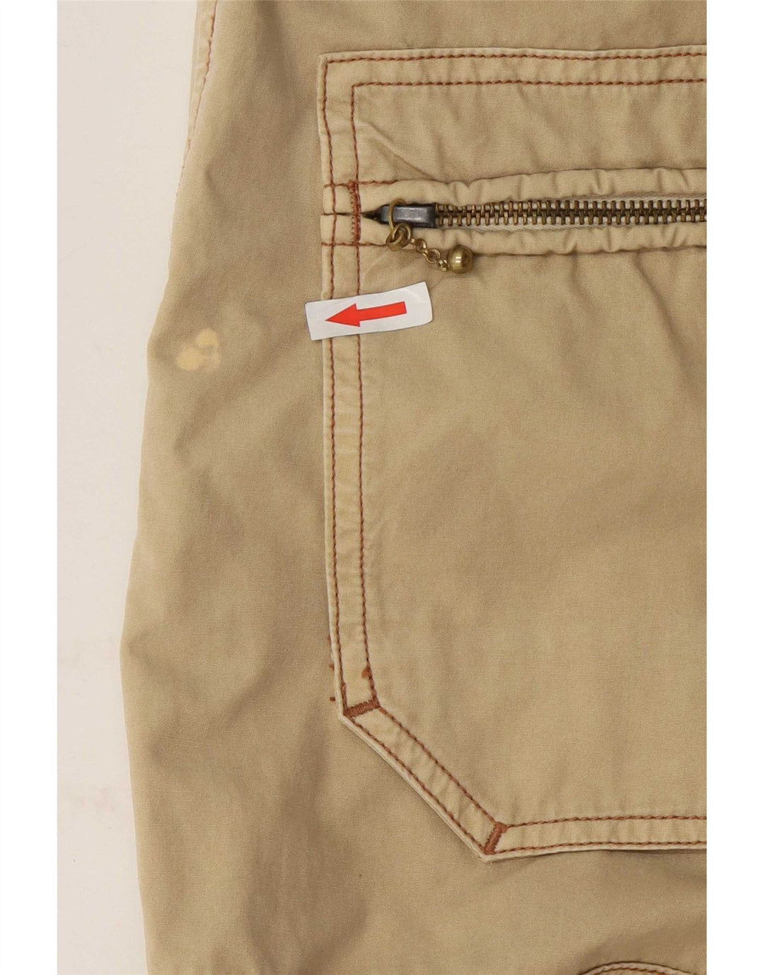 Pantaloni cargo drepti pentru bărbați Marlboro Classics L32 L34 Bumbac kaki