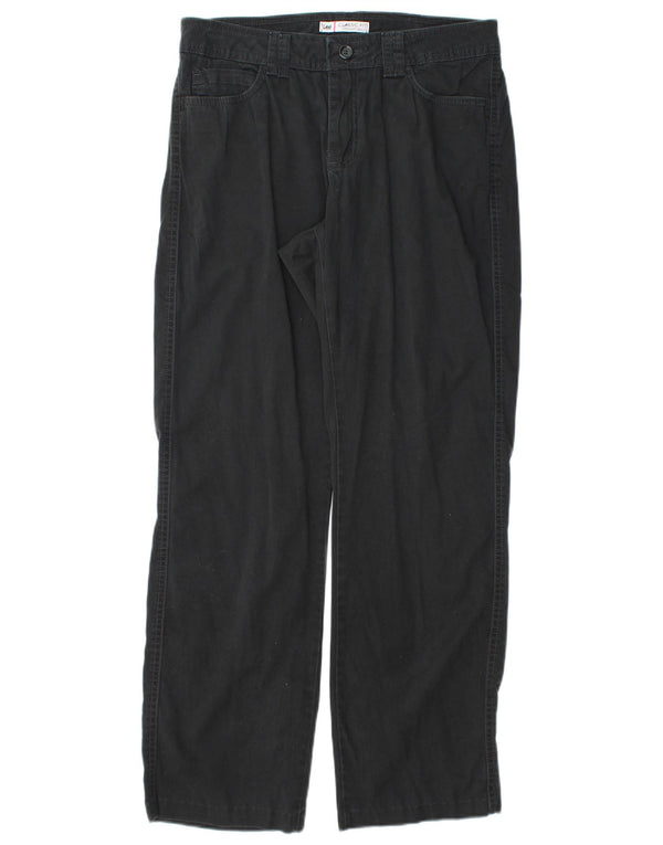 Pantaloni casual Lee pentru femei, cu croiala clasică, US 6 Medium W30 L31, bumbac negru