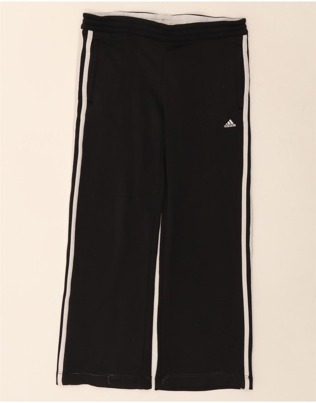 Pantaloni de trening Adidas Climalite pentru femei UK 8 Poliester negru mic