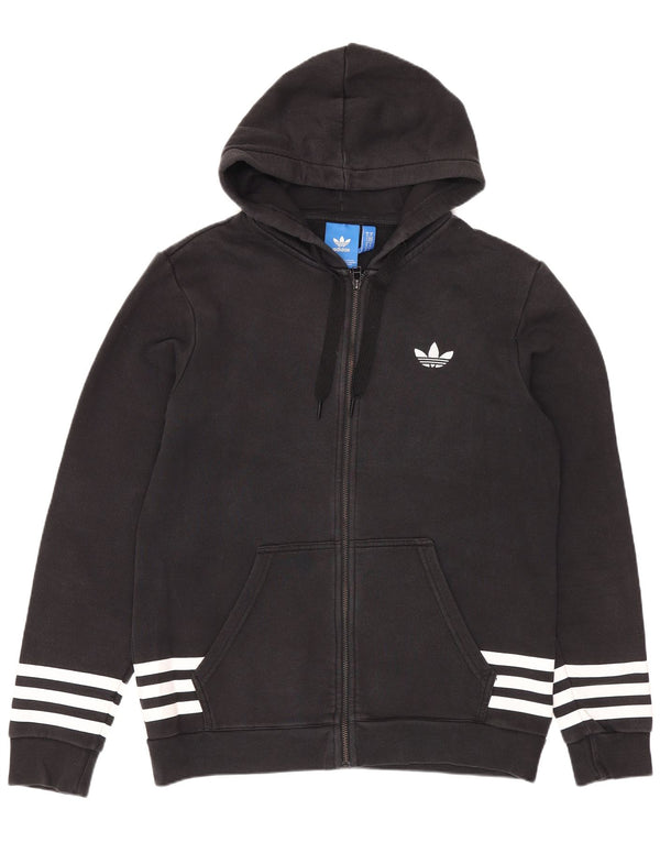 Adidas pentru bărbați Graphic Zip Hoodie Pulover Medium Negru Bumbac Sport