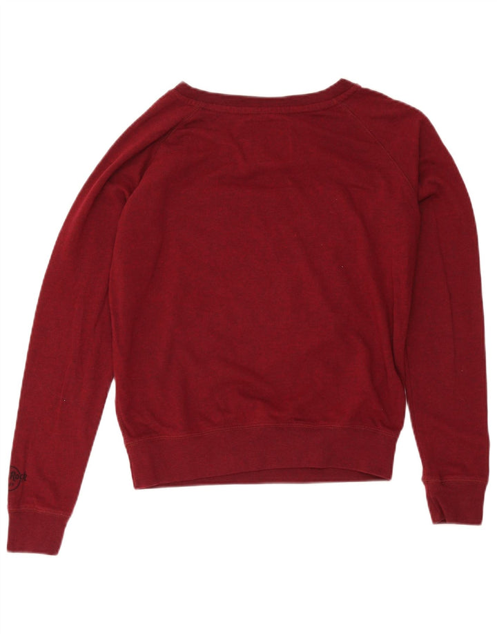 Hard Rock Cafe Pulover Phoenix pentru femei UK 14 Medium Burgundy
