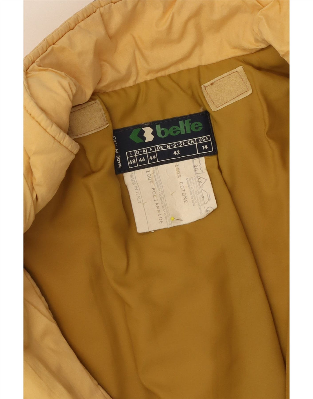 Jachetă de schi pentru femei Belfe & Belfe IT 48 XL galben din bumbac color bloc
