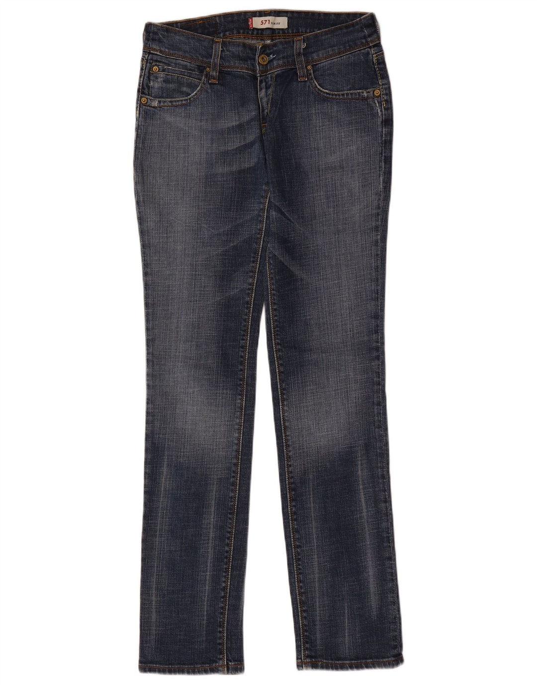 Blugi Levi's 571 Slim pentru femei W29 L34 Bumbac albastru