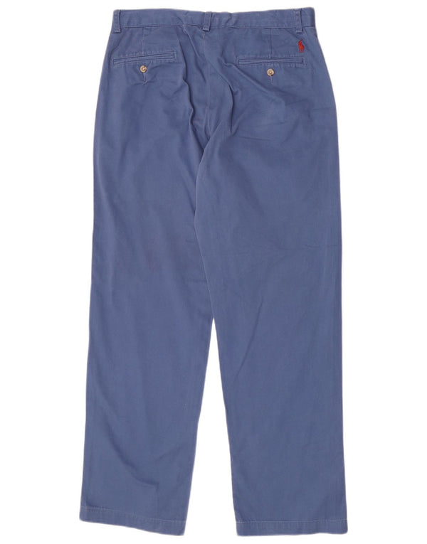 Pantaloni chino drepți Polo Ralph Lauren pentru bărbați L32 L32 Bumbac albastru