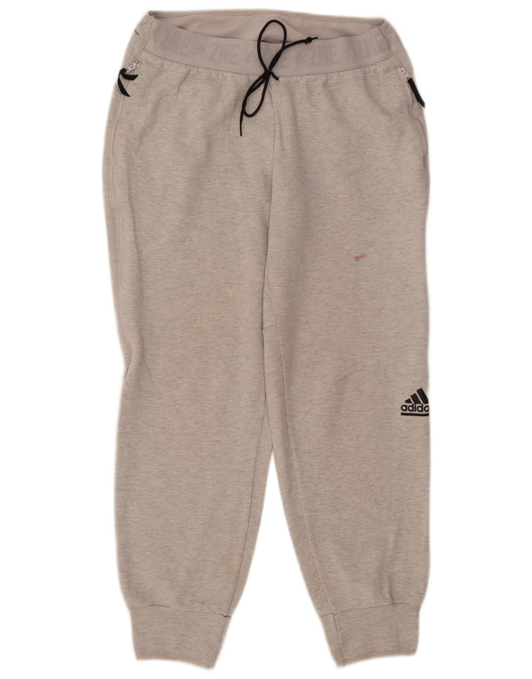 Pantaloni de trening cu grafic pentru femei Adidas Pantaloni de jogging UK 12/14 Gri mediu