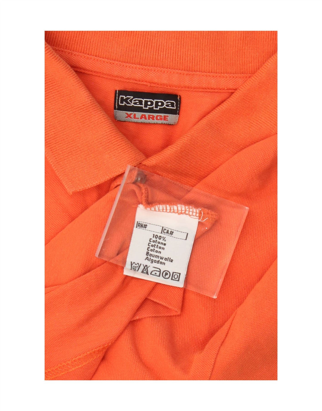 KAPPA Mens Polo Shirt XL Orange Cotton Vintage Kappa and Second-Hand Kappa from Messina Hembry 