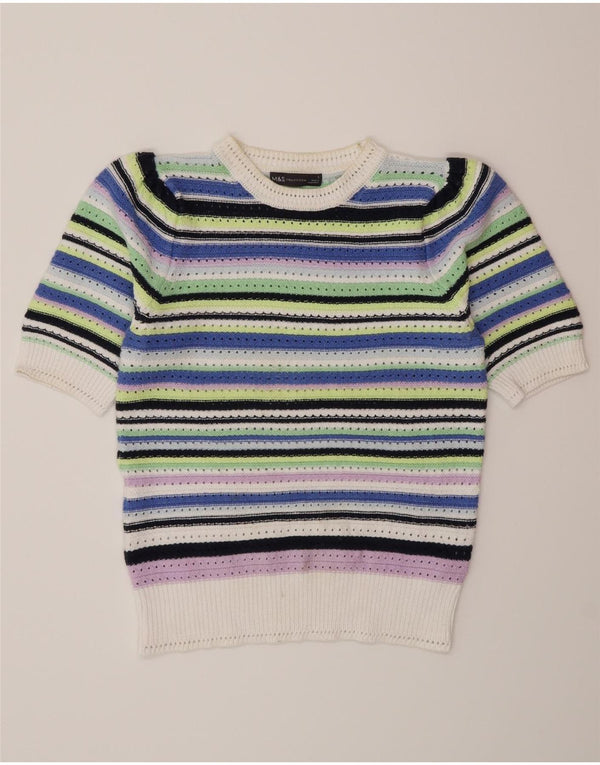 Pulover pentru femei Marks & Spencer cu decolteu triplu UK 10 mic multicolor