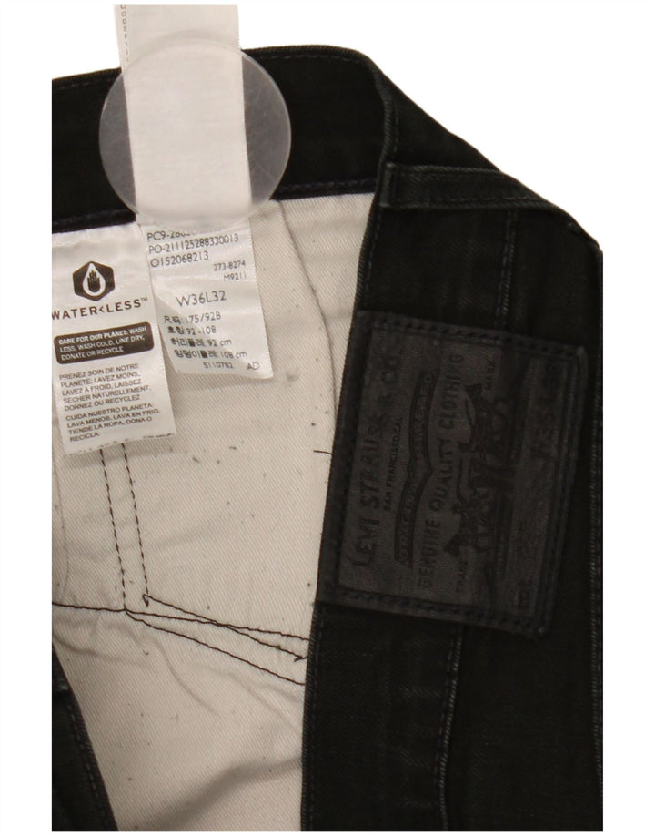 Blugi skinny pentru bărbați Levi's W36 L32 bumbac negru