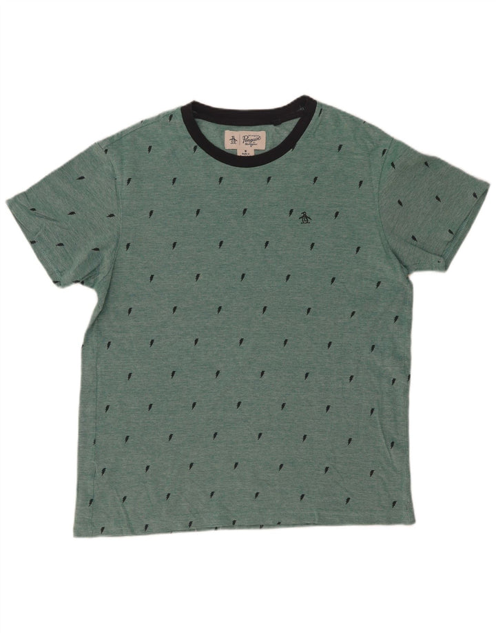 Tricou pentru bărbați Penguin Top din bumbac verde mediu